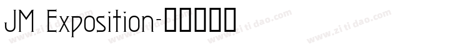 JM Exposition字体转换